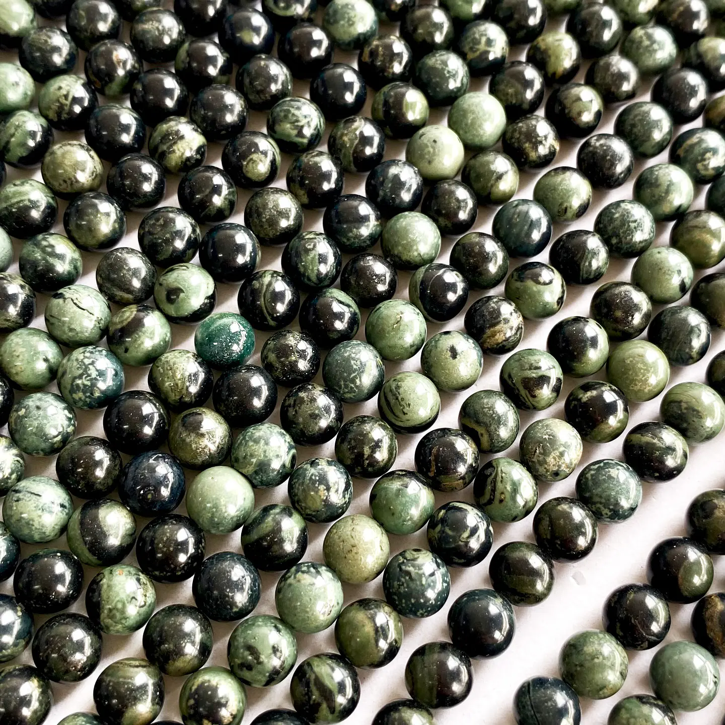 PIEDRA NATURAL ✦ JASPE VERDE 6MM 1