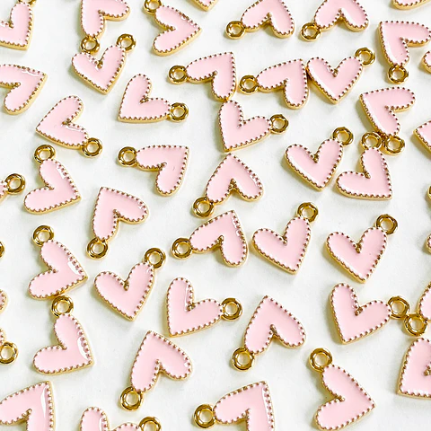 DIJE ✦ CORAZÓN BAÑO DE ORO (ELIGE TU COLOR FAVORITO)