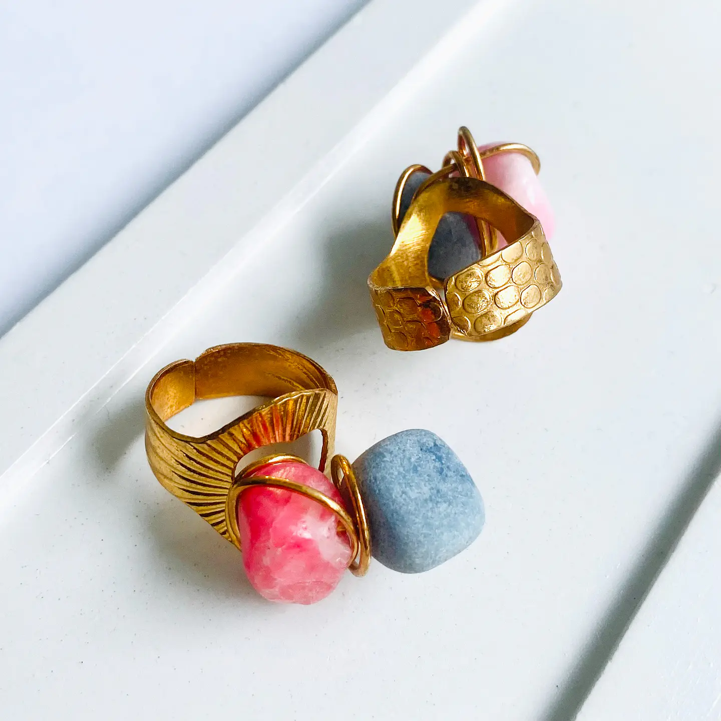 ANILLO ✦ PIEDRAS AJUSTABLE 1
