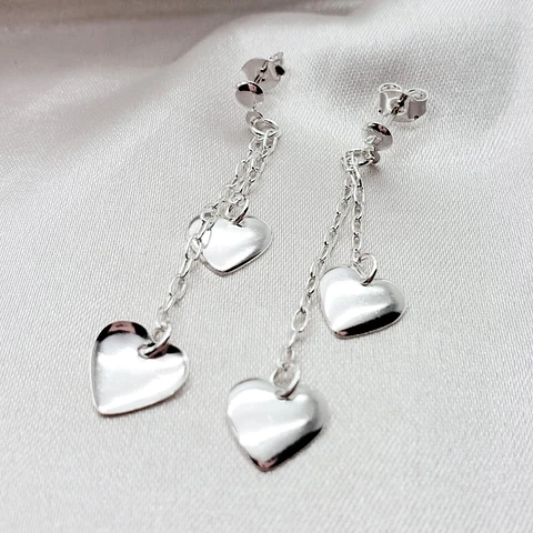ARETE ✦ LARGO CON CORAZÓN LISO 
