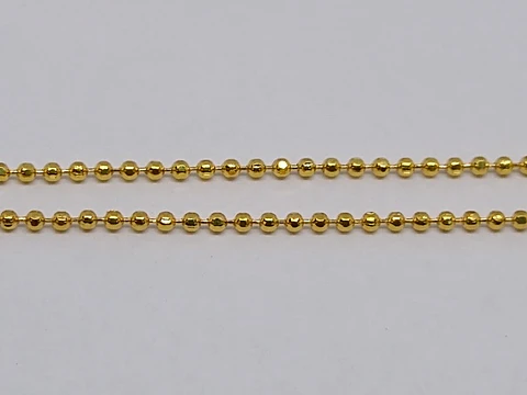 CADENA 1 MM BAÑO DE ORO MFBB-MT                          