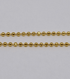 CADENA 1 MM BAÑO DE ORO MFBB-MT                          