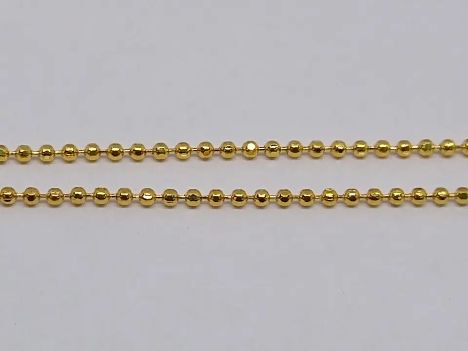 CADENA 1 MM BAÑO DE ORO MFBB-MT                           1