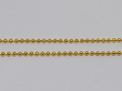 CADENA 1 MM BAÑO DE ORO MBB-MT                                                  