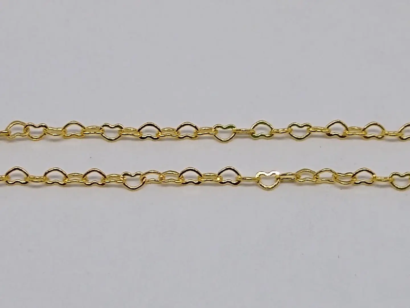 CADENA CORAZÓN BAÑO DE ORO S-240   1