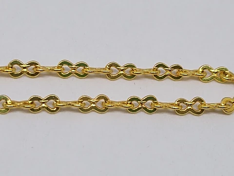CADENA INFINITO BAÑO DE ORO M-3702-MT 
