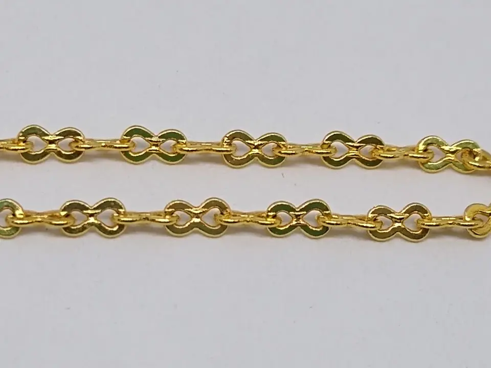 CADENA INFINITO BAÑO DE ORO M-3702-MT  1