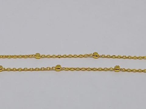 CADENA 0.8MM BAÑO DE ORO XS-3010C                                          