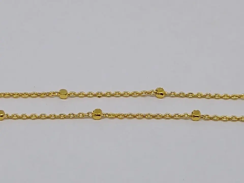 CADENA 0.8MM BAÑO DE ORO XS-3010C                                           1