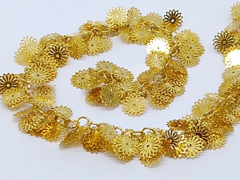 CADENA 9.1MM BAÑO DE ORO 1510                           