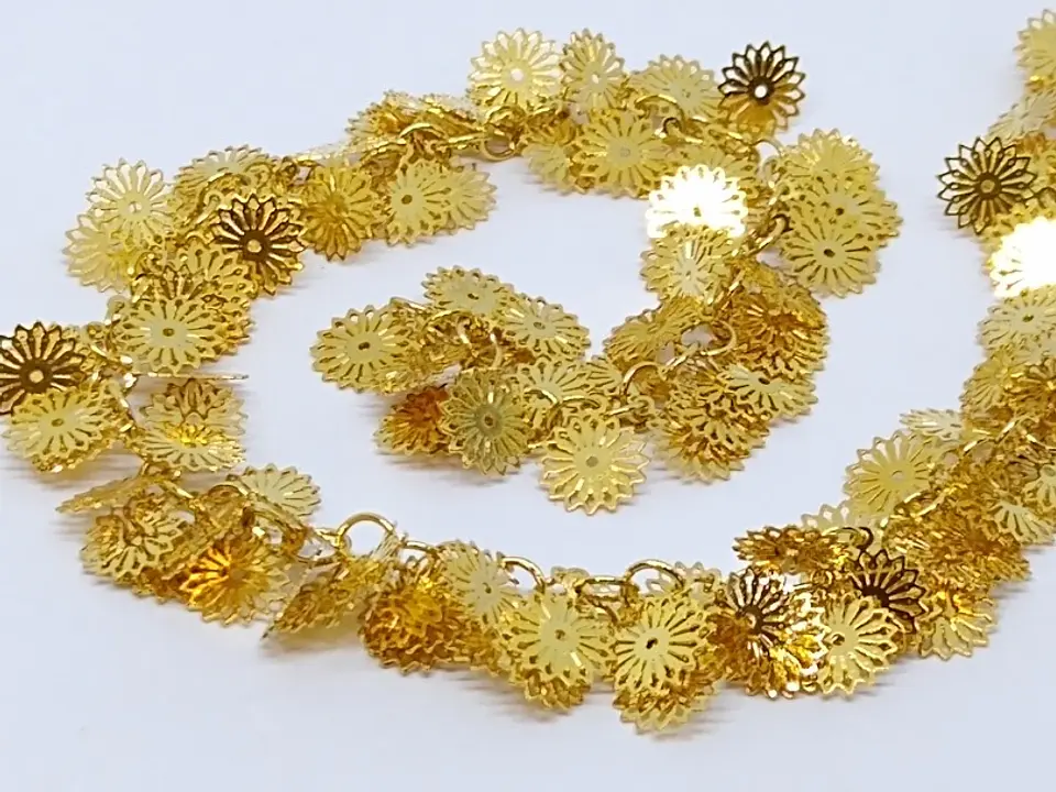 CADENA 9.1MM BAÑO DE ORO 1510                            1