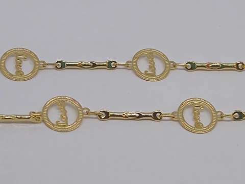 CADENA BAÑO DE ORO M04                               