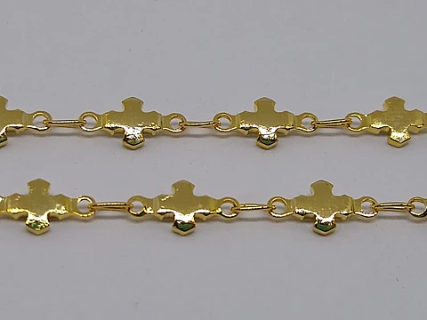 CADENA 3.8MM BAÑO DE ORO 8524