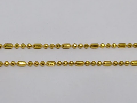 CADENA 1MM BAÑO DE ORO MFP3B
