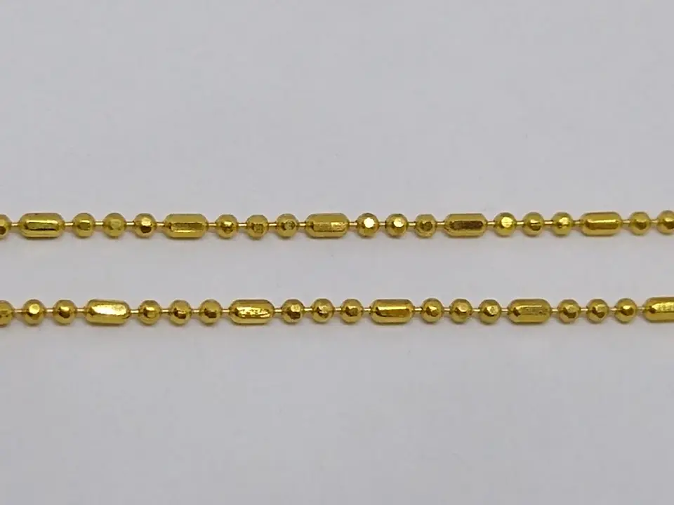 CADENA 1MM BAÑO DE ORO MFP3B 1
