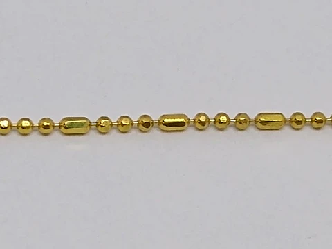 CADENA 1MM BAÑO DE ORO MFP3B