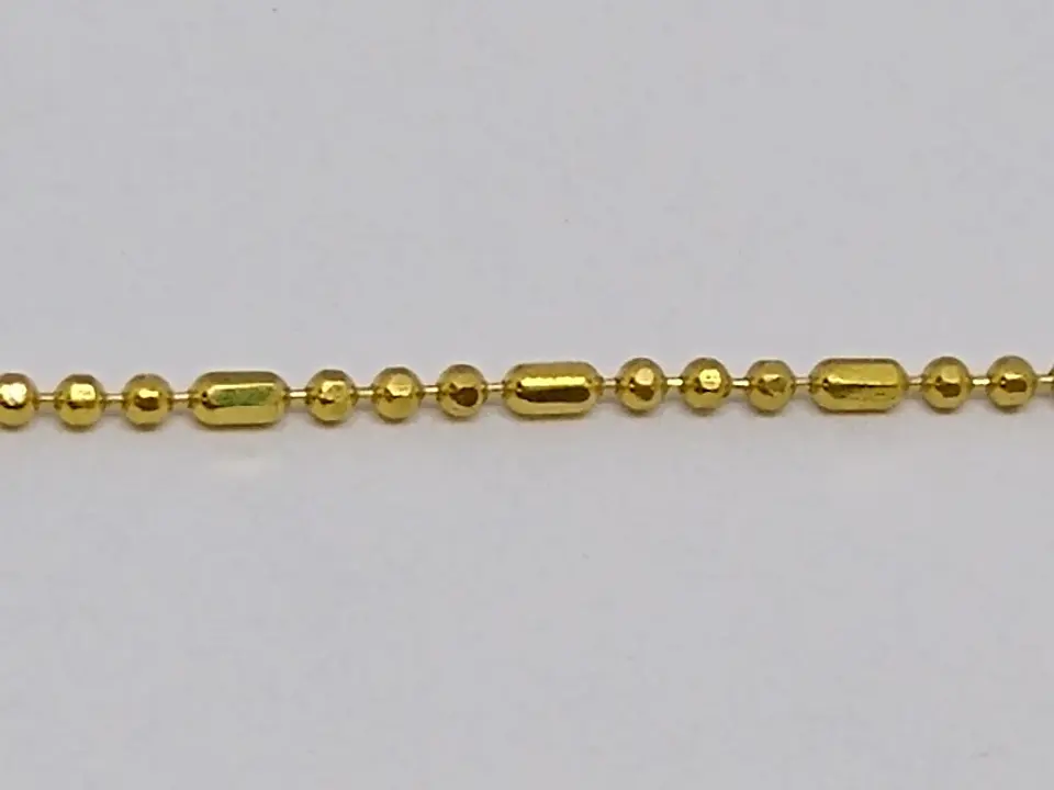 CADENA 1MM BAÑO DE ORO MFP3B 2
