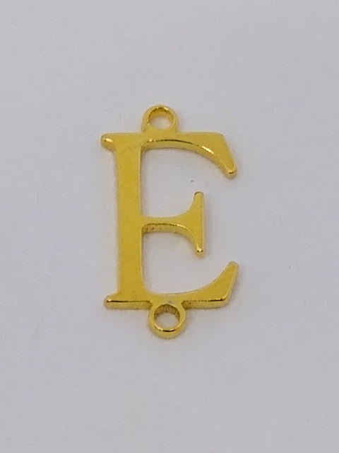 LETRA E BAÑO DE ORO T5927-E                               