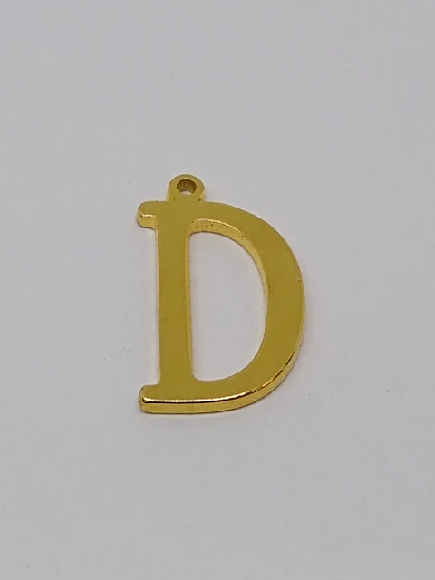 LETRA D BAÑO DE ORO T5922-D                                        