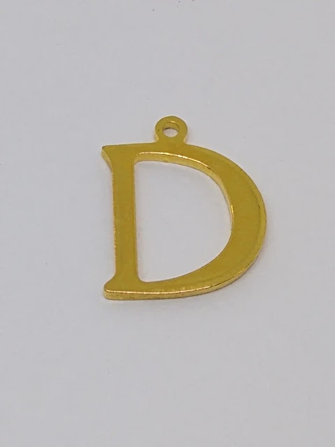 LETRA D BAÑO DE ORO T5922*D                                             