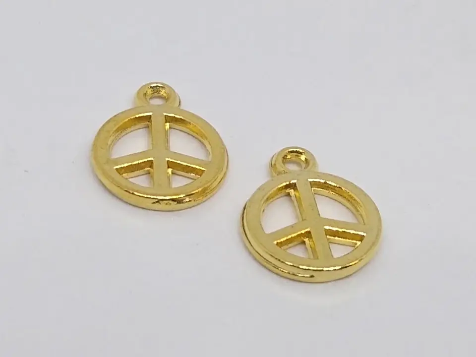 SÍMBOLO AMOR Y PAZ BAÑO DE ORO T2050                               1