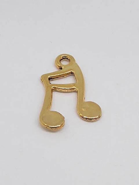 NOTA MUSICAL BAÑO DE ORO W-3648              
