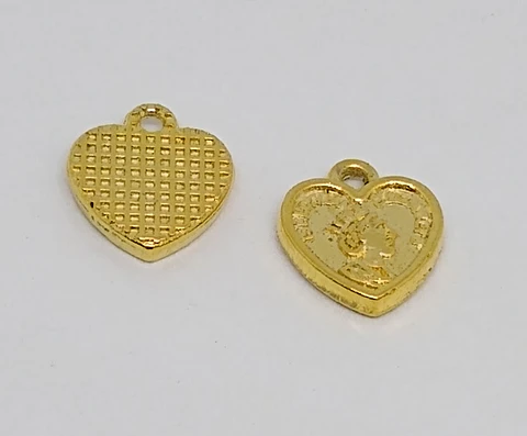 CORAZÓN BAÑO DE ORO T2412                           