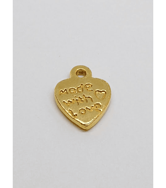 CORAZÓN FRASE BAÑO DE ORO T1924                                