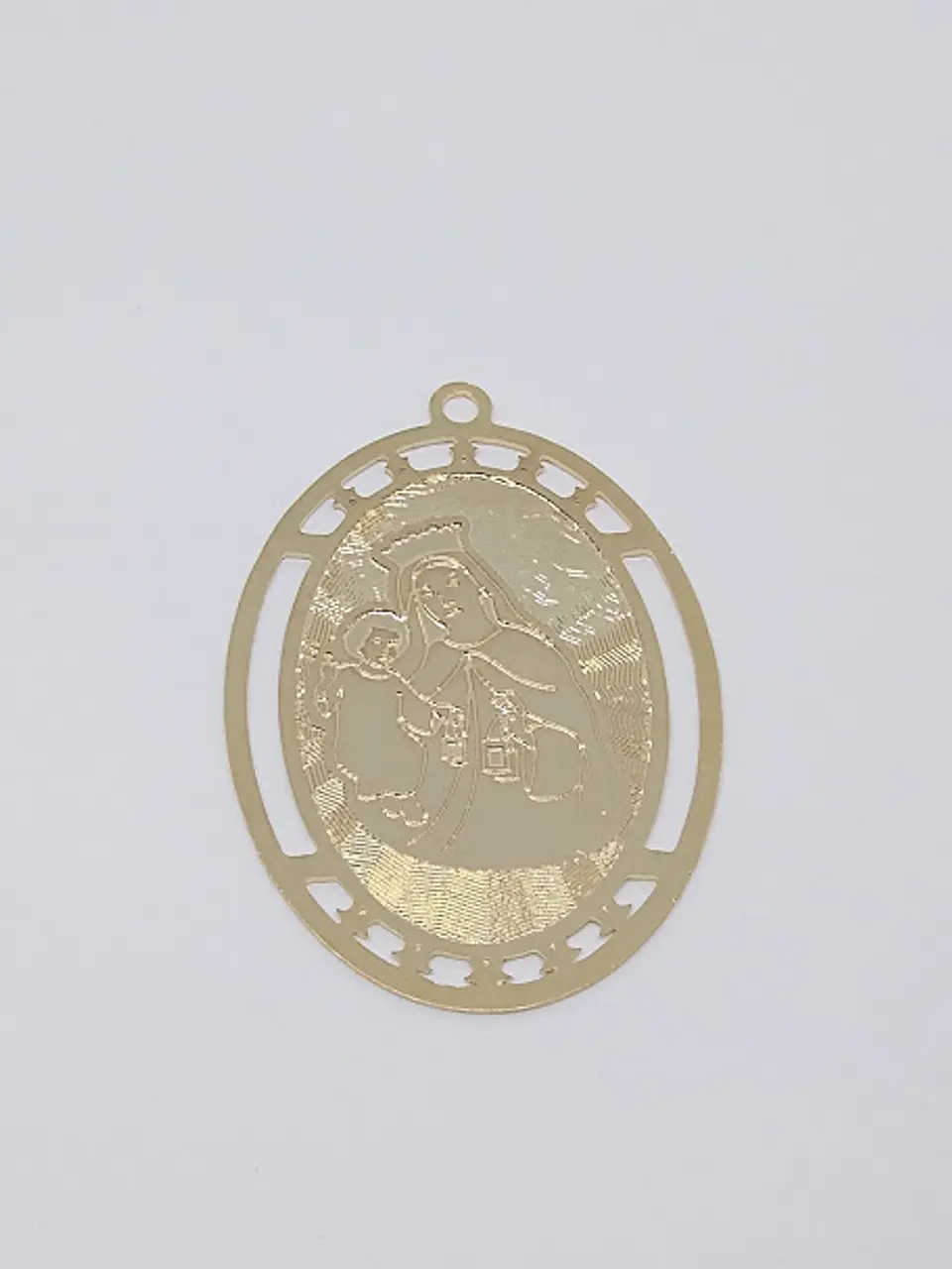 MEDALLA VIRGEN DEL CARMEN BAÑO DE ORO 1