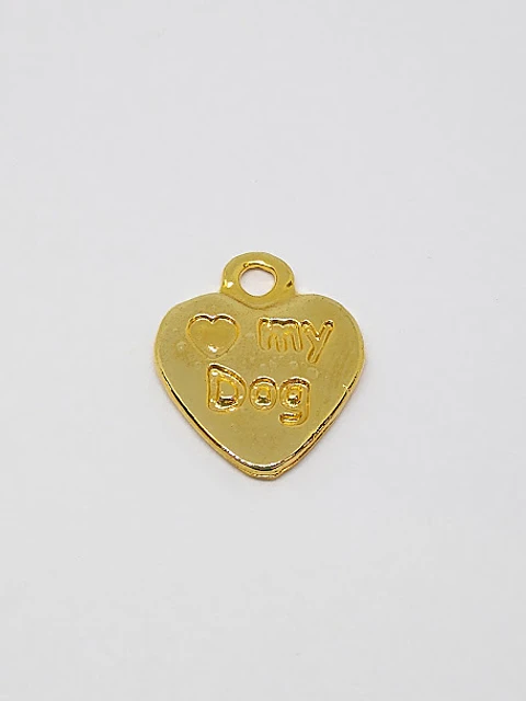DIJE CORAZON BAÑO DE ORO T3232-1                   