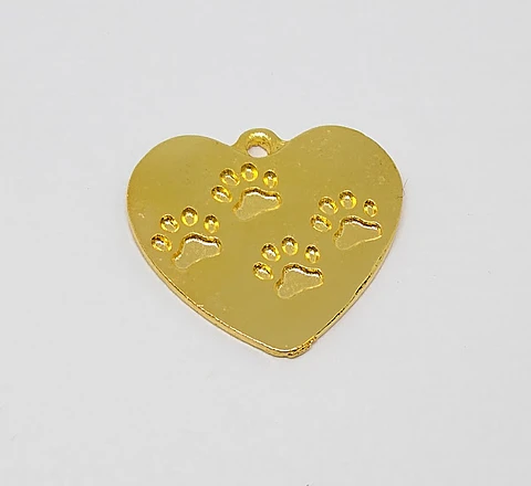 DIJE CORAZÓN BAÑO DE ORO T3263-1                             