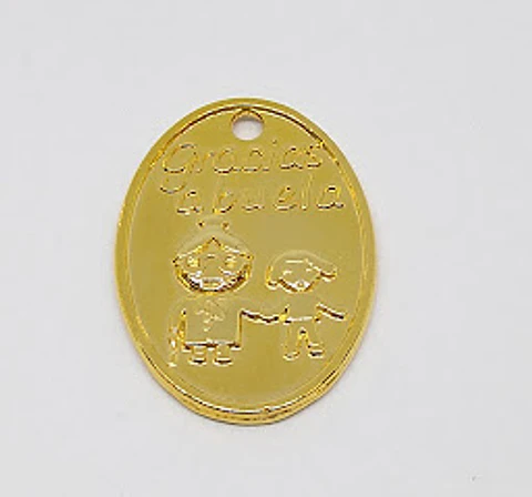 GRACIAS ABUELA BAÑO DE ORO T4392                                         