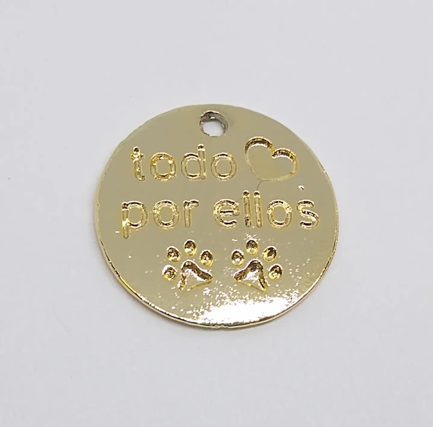 MONEDA REDONDO TODO POR ELLOS BAÑO DE ORO T3636-1                              1