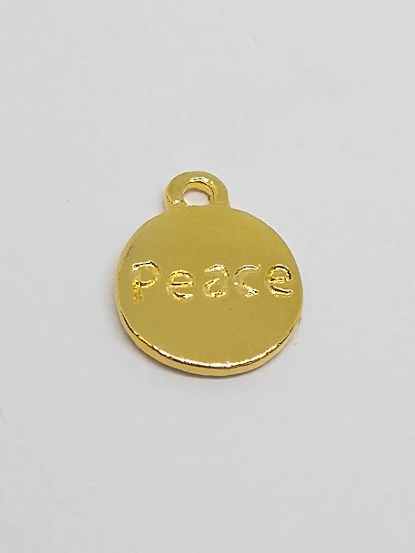 PLACA PEACE BAÑO DE ORO T3234-1             1
