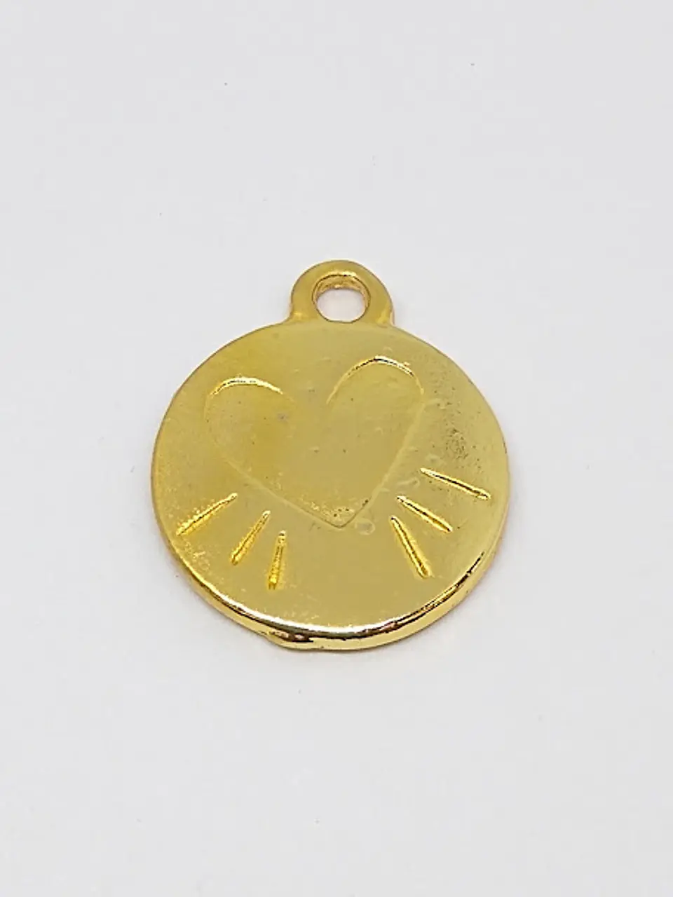 PLACA MONEDA ZAMAK BAÑO DE ORO T2626                             1