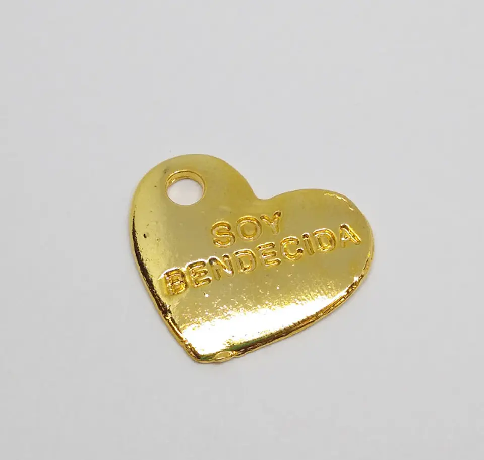 CORAZÓN SOY BENDECIDA BAÑO DE ORO T2940                                  1