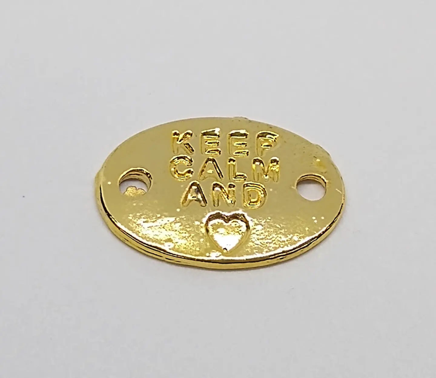 MONEDA OVALADA KEEP CALM AND BAÑO DE ORO T2634                                         1