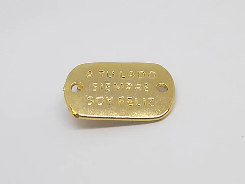 PLACA FRASE BAÑO DE ORO T3046                                     