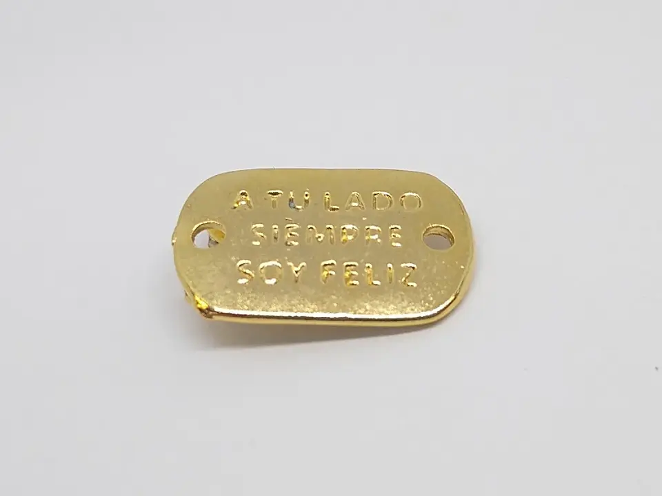 PLACA FRASE BAÑO DE ORO T3046                                      1