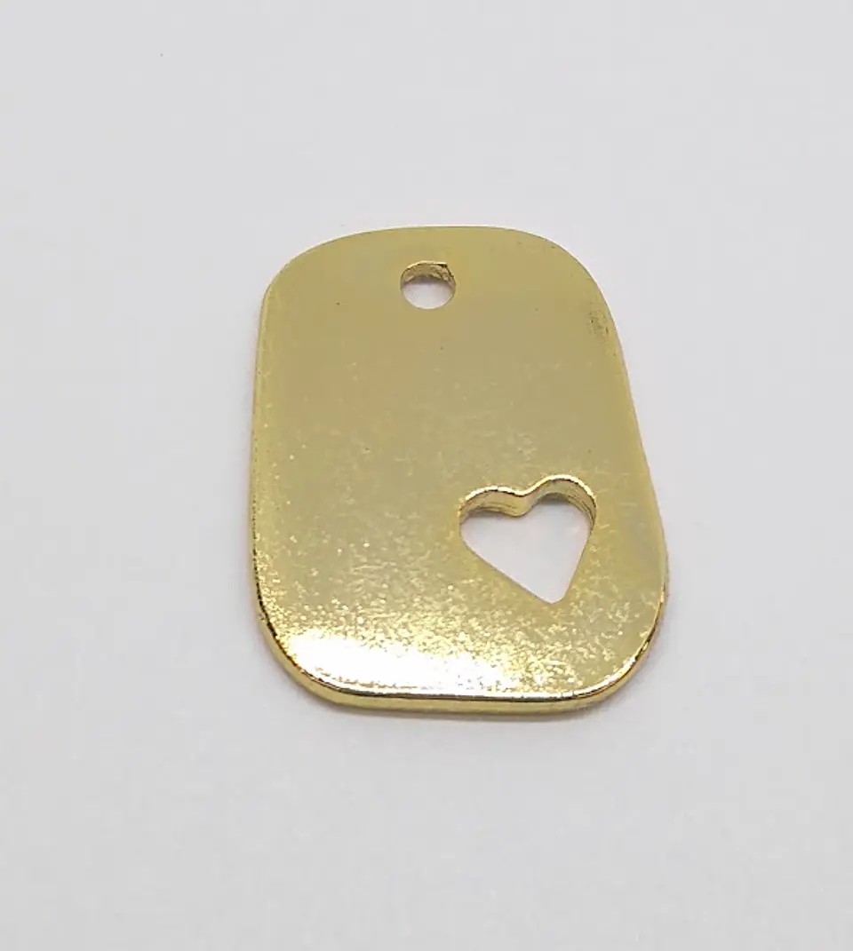DIJE CON CORAZÓN BAÑO DE ORO T2816 1