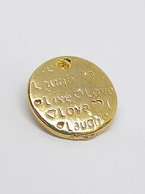 DIJE MONEDA MENSAJE T2771                                     