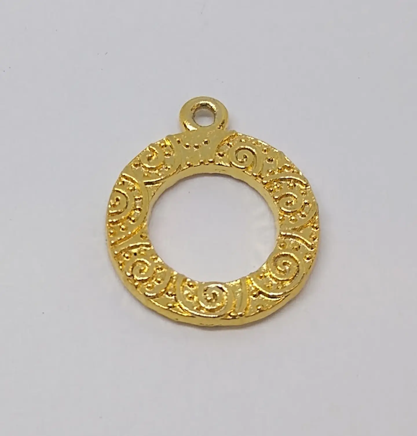 DIJE REDONDO BAÑO DE ORO T2944                                     1