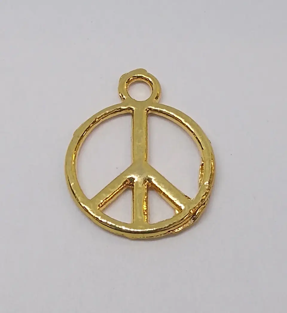 SÍMBOLO AMOR Y PAZ BAÑO DE ORO T1926                                            1