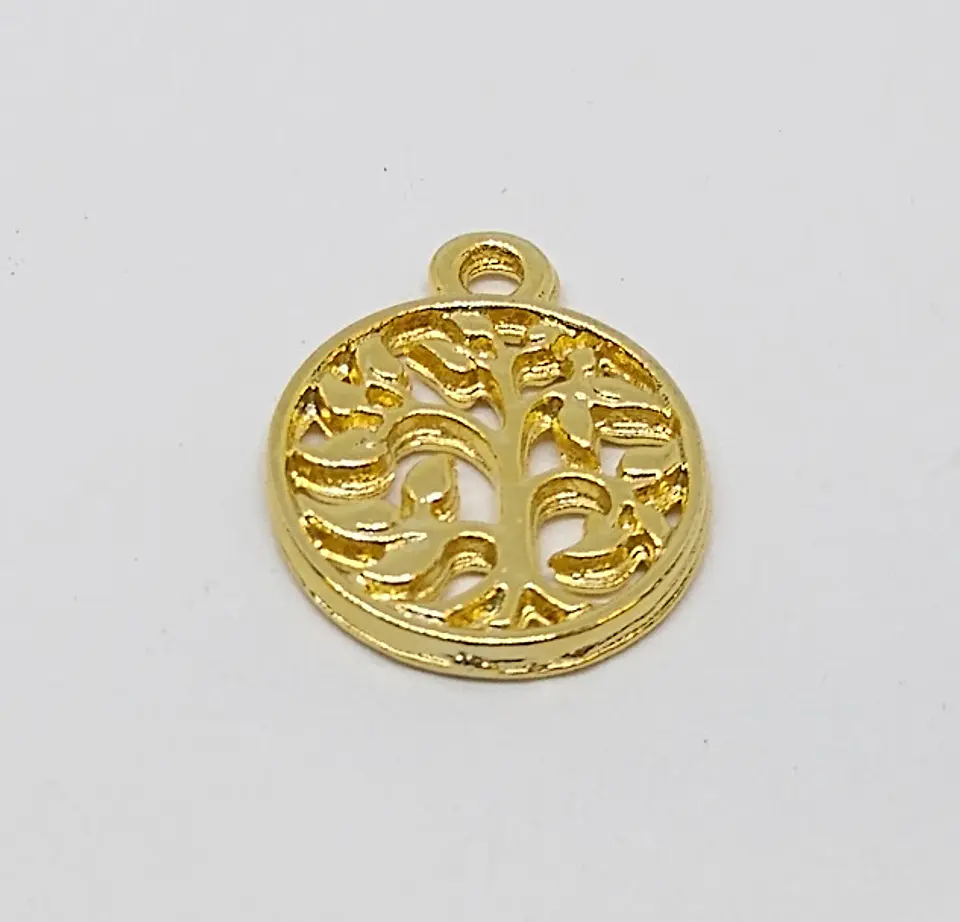 DIJE CÍRCULO BAÑO DE ORO K1873                 1