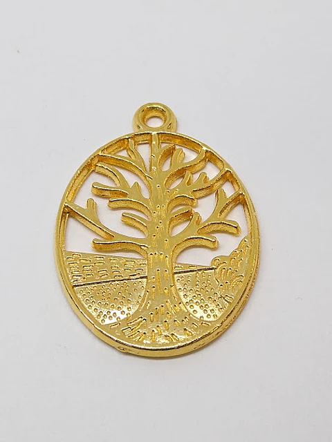 ÁRBOL OVALADO BAÑO DE ORO T3827                             