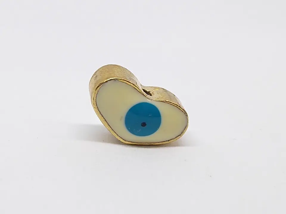 CORAZÓN OJO TURCO BAÑO DE ORO T2689                          1