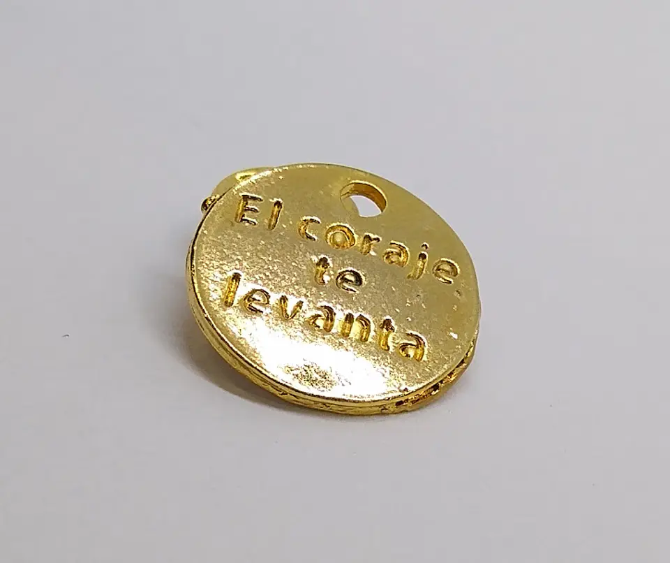 MONEDA EL CORAJE BAÑO DE ORO T2627                                 1