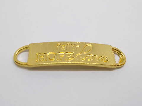 PLACA FRASE BAÑO DE ORO T4396                           