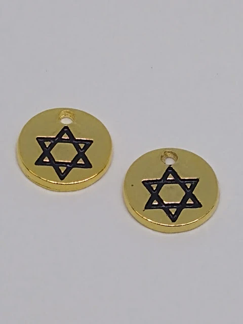 MONEDA ESTRELLA BAÑO DE ORO T5139                            