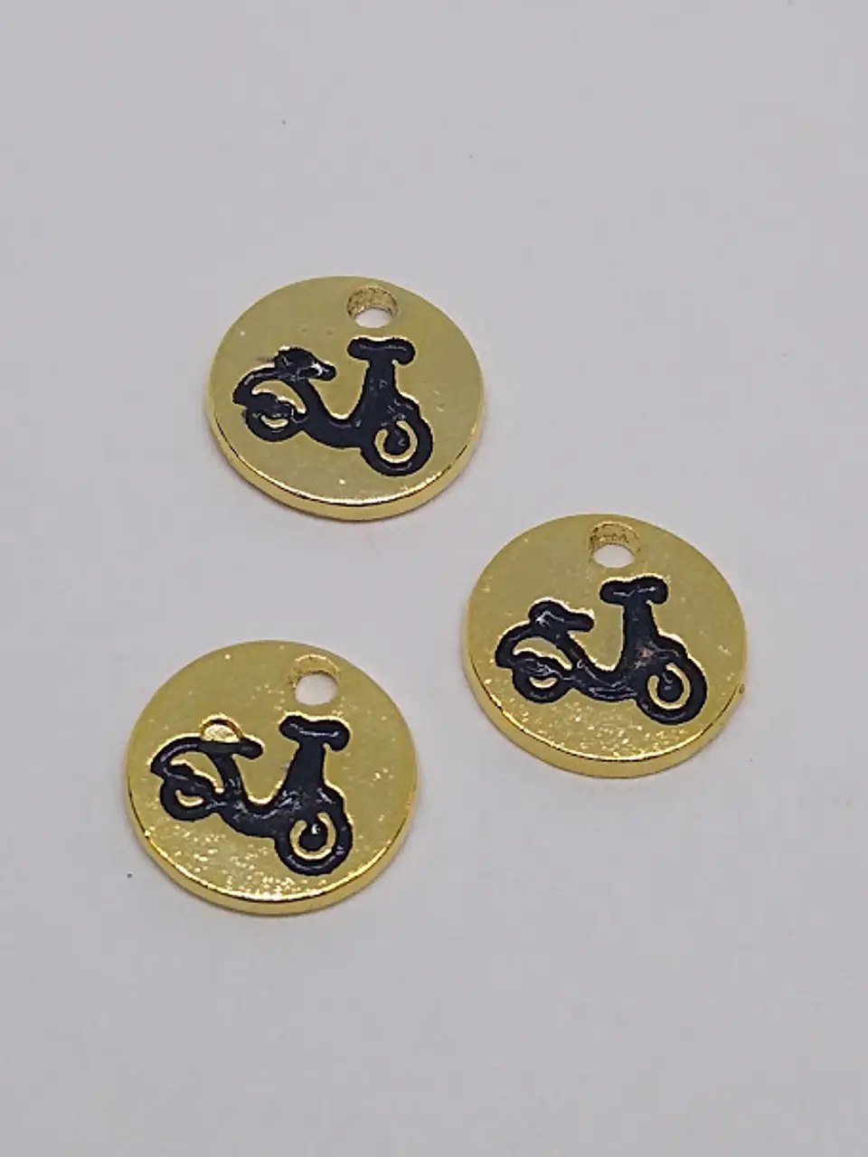 MONEDA MOTO BAÑO DE ORO T5129                                      1
